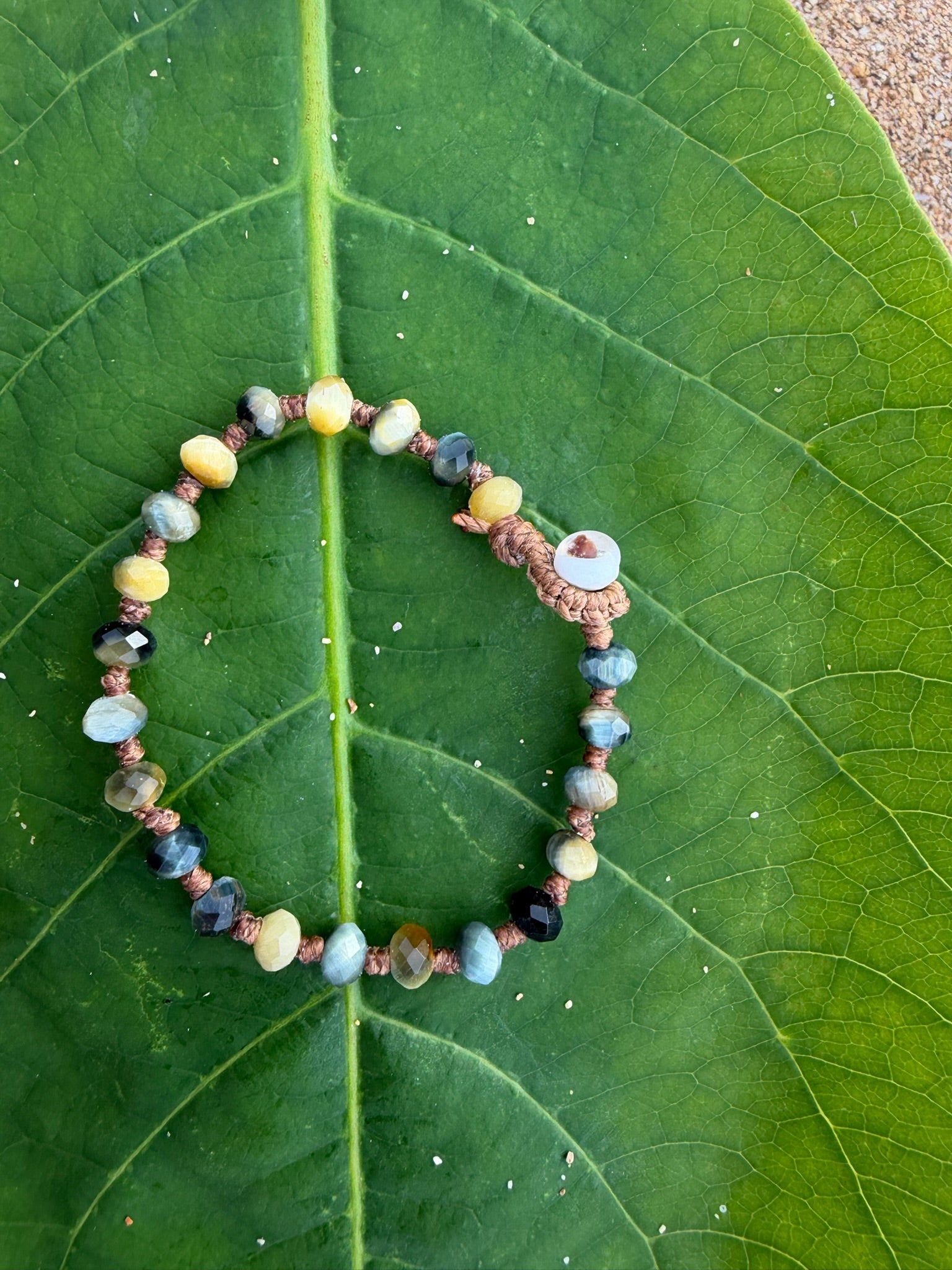 Tigers Eye Woven Wrap Bracelet