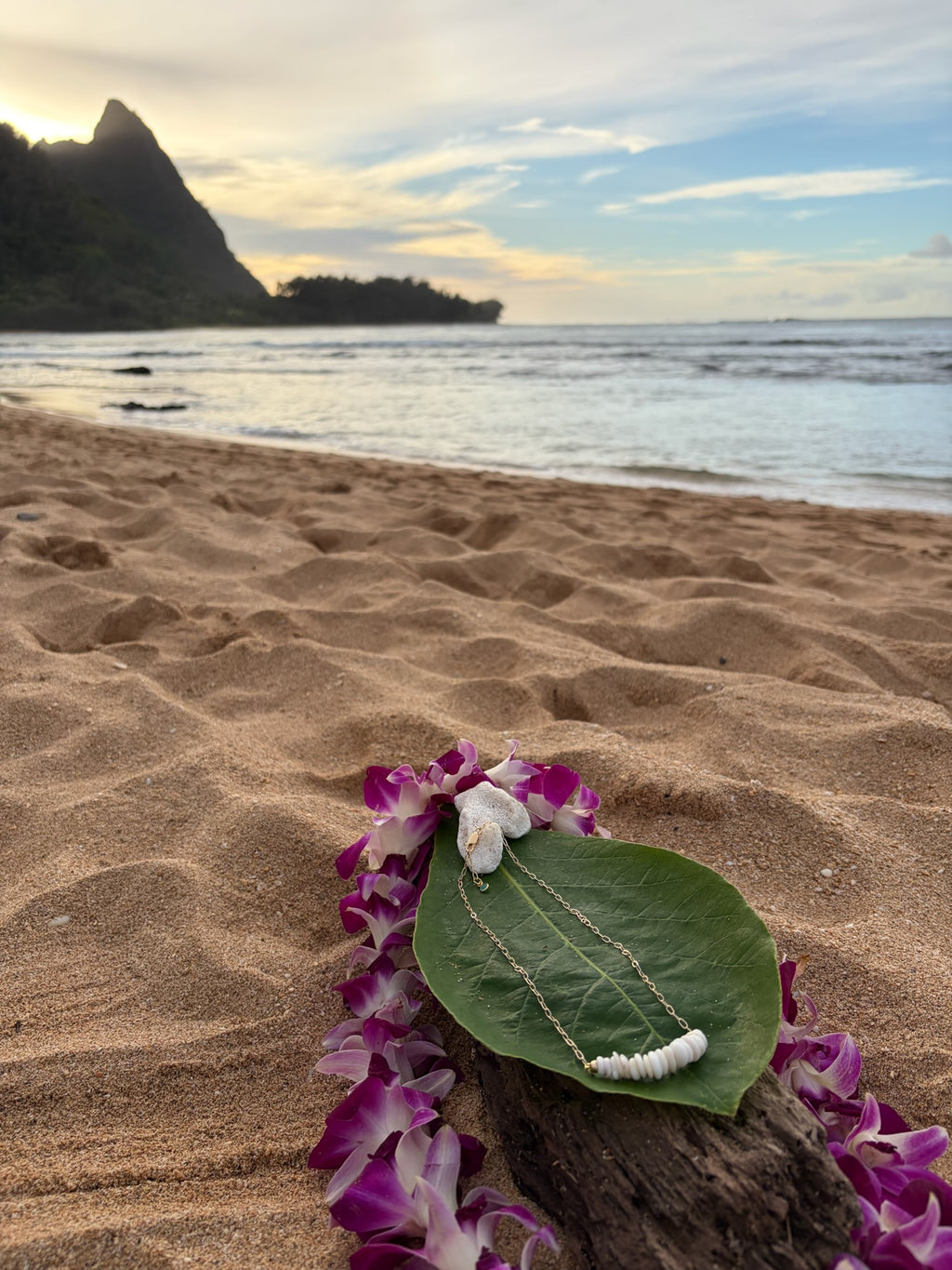 Hawaiian Puka Gold Chain Necklace