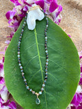 Blue Apatite with Blue Charm