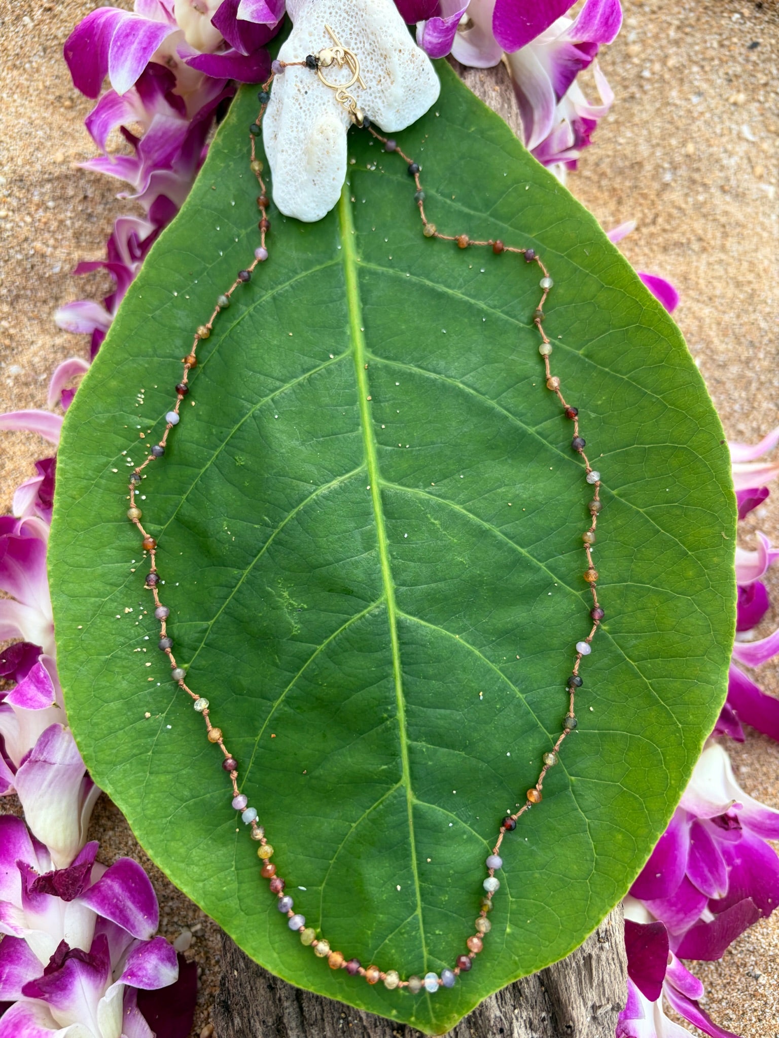 Rainbow Ombre Sapphire Necklace