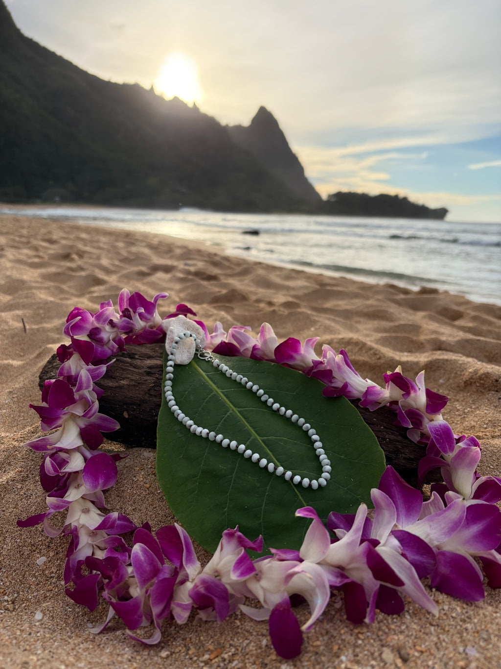 Green Moonstone Hand Knotted Neckalce