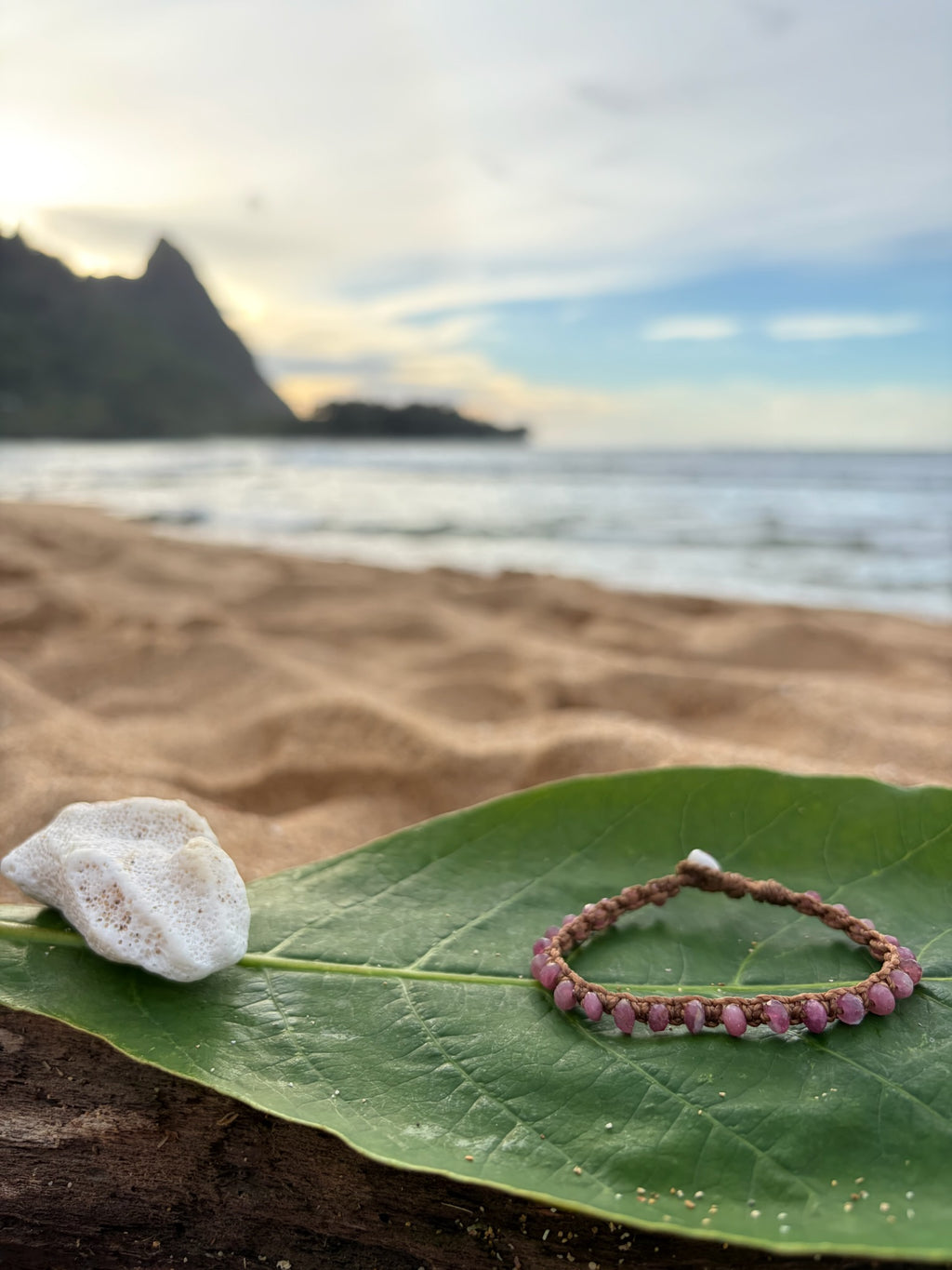 Woven Pink Tourmaline Bracelet