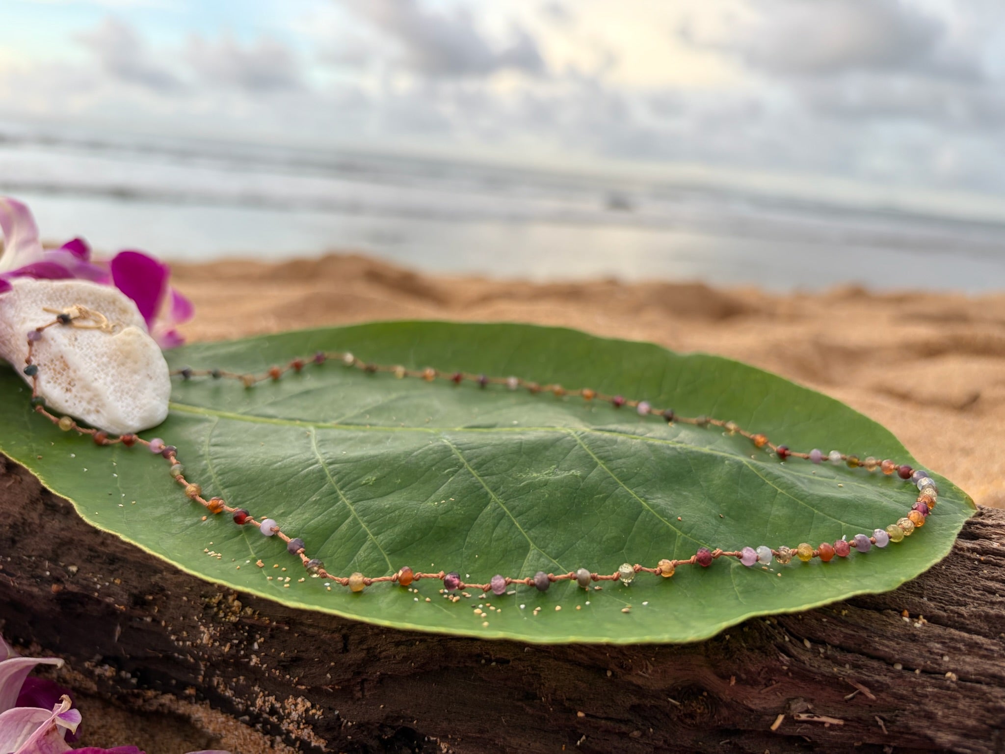 Rainbow Ombre Sapphire Necklace