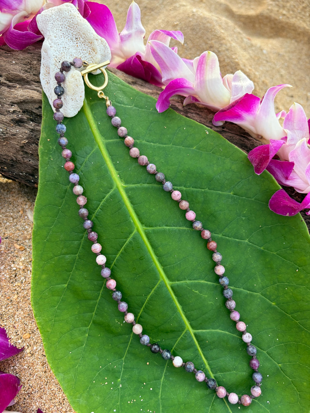 Ruby Gradiant Crystal Necklace