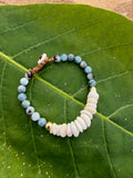 Aquamarine Puka Bracelet