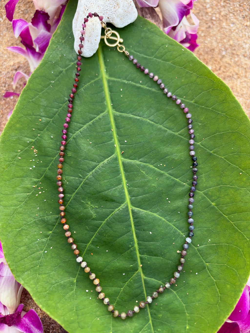 Rainbow Sapphire Necklace