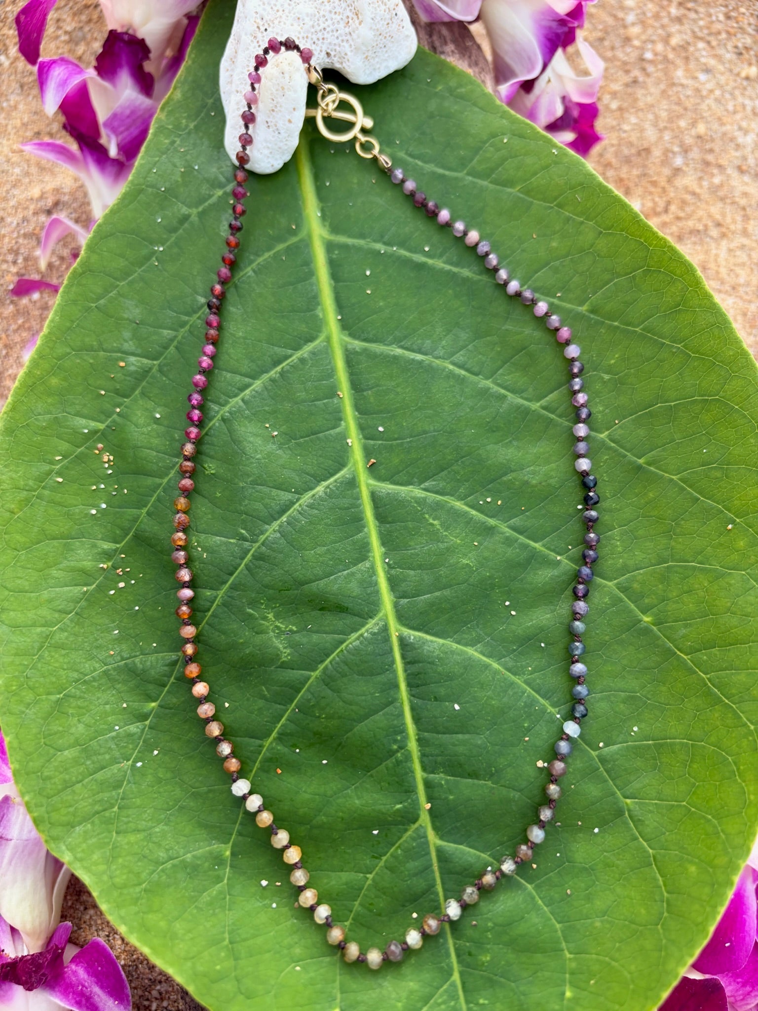 Rainbow Sapphire Necklace