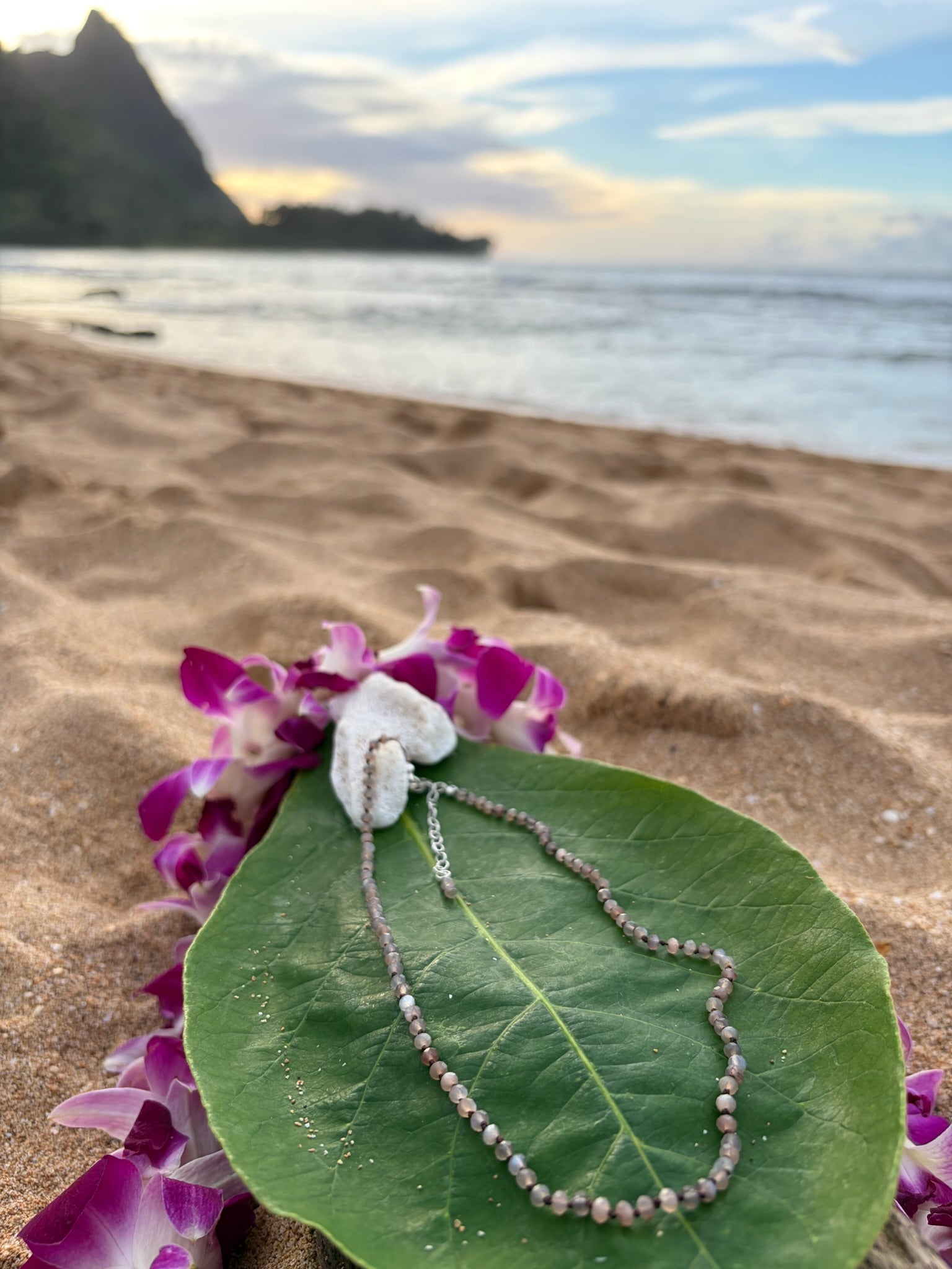 Chocolate Moonstone  Necklace