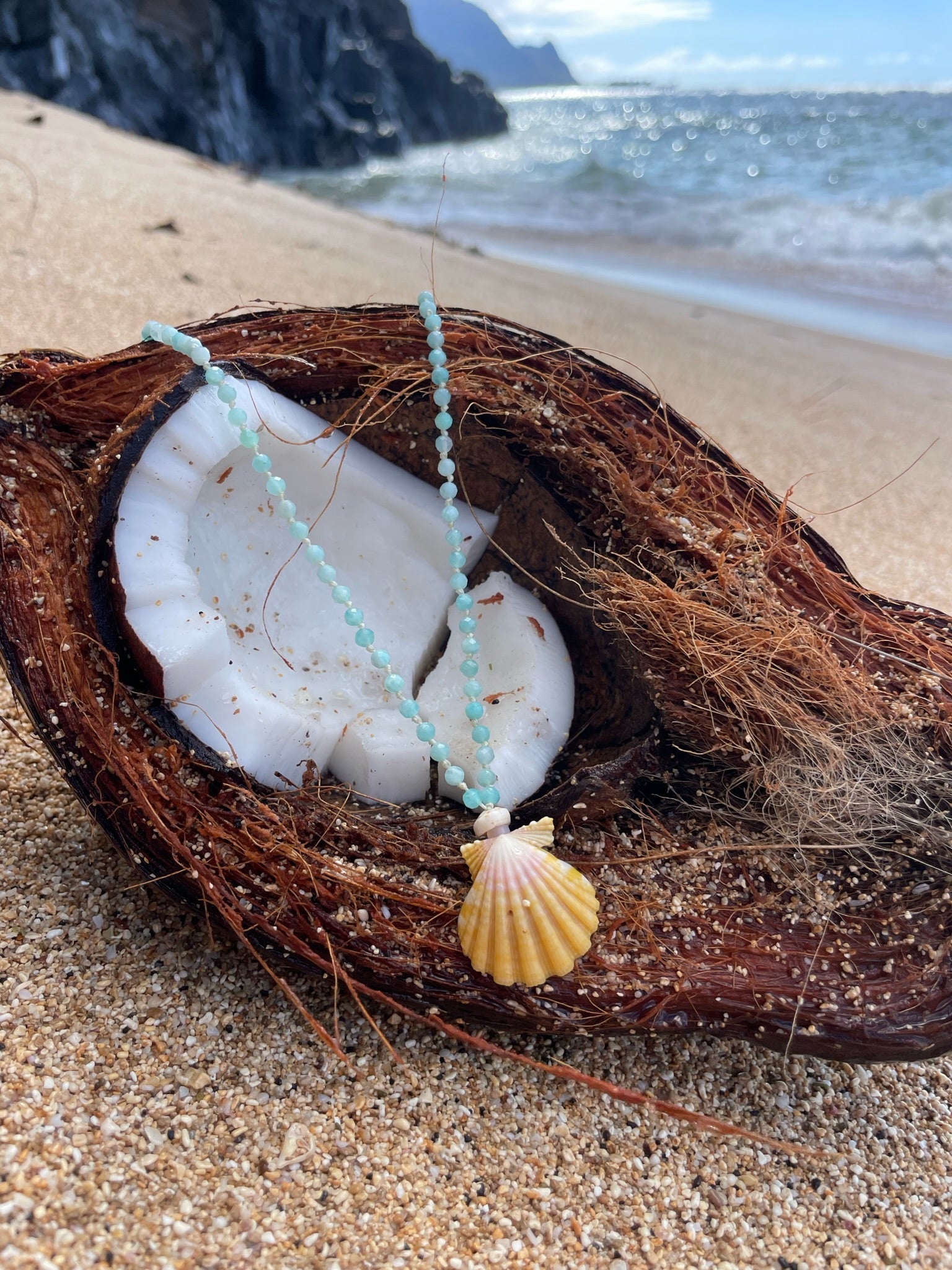 Butters Soft Sunrise and Amazonite Necklace